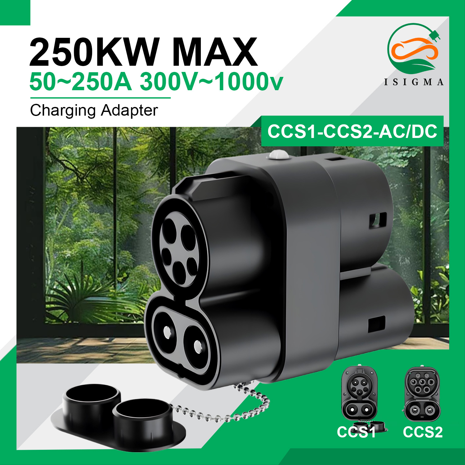 Ccs2 To Ccs1 Fast Charge Adapter 250Kw - Adaptor Pengisi Daya CCS1 ke CCS2