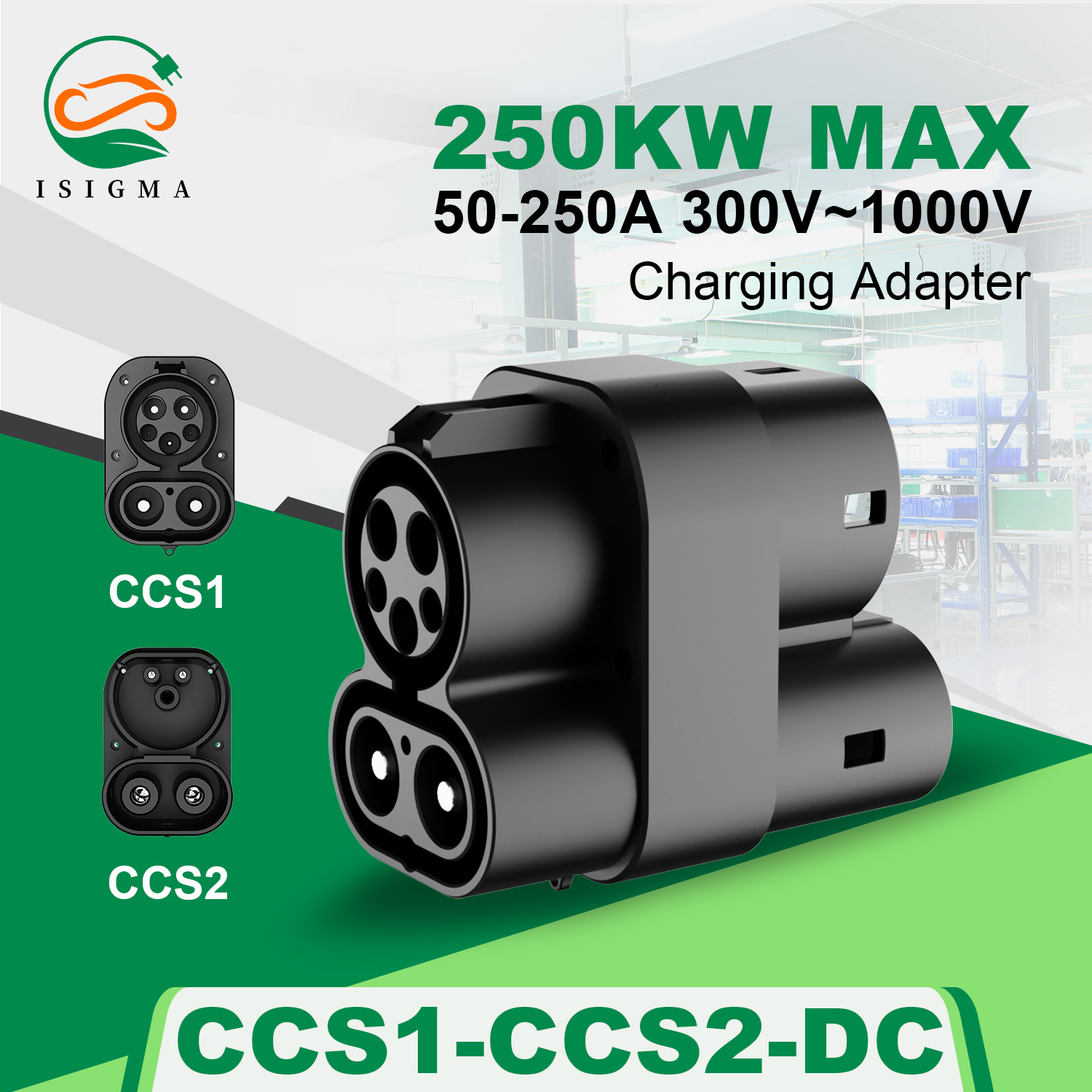 Ccs2 To Ccs1 Fast Charge Adapter 250Kw - Adaptor CCS1 ke CCS2, DC ke