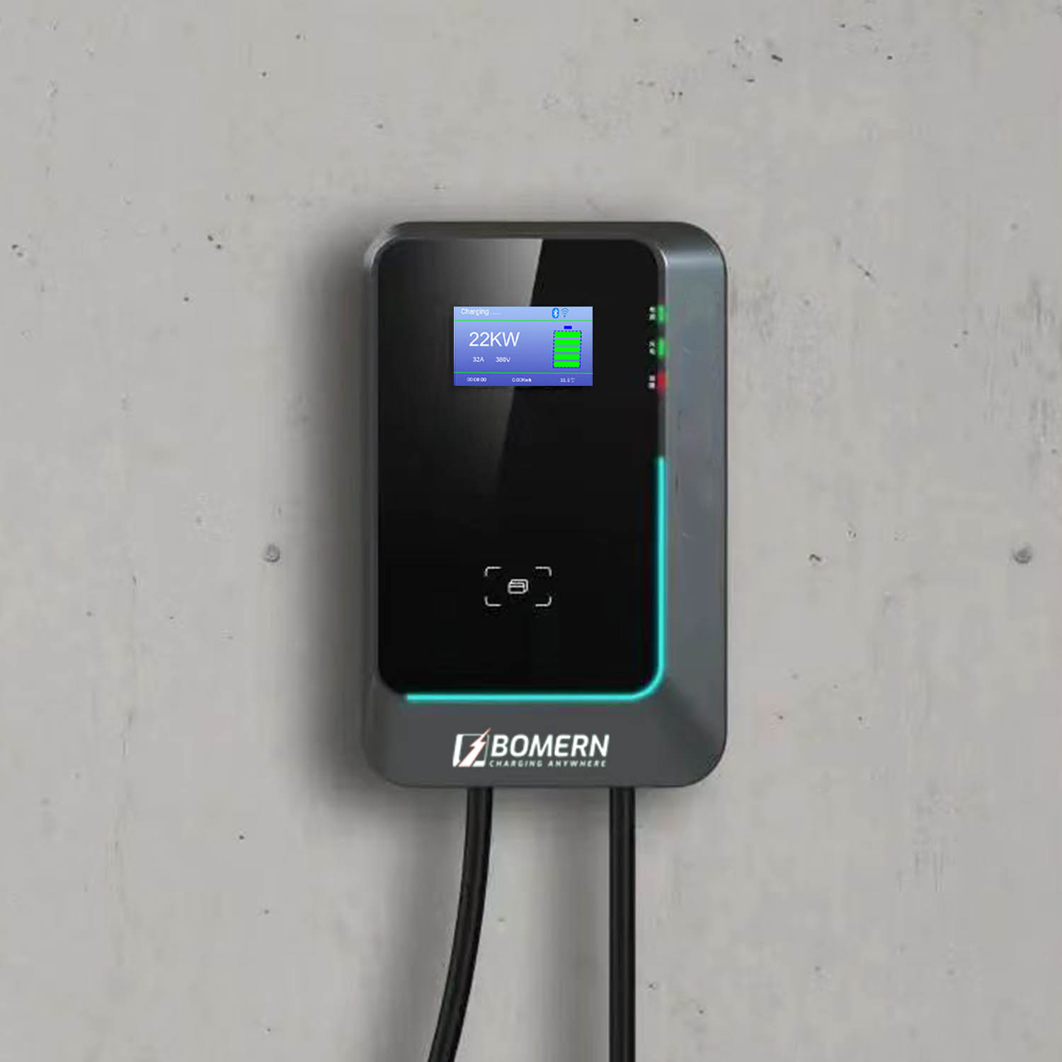 Stasiun Pengisian Daya Kendara - 22Kw Wallbox Type 2 Ocpp Rfid ulasan dan harga